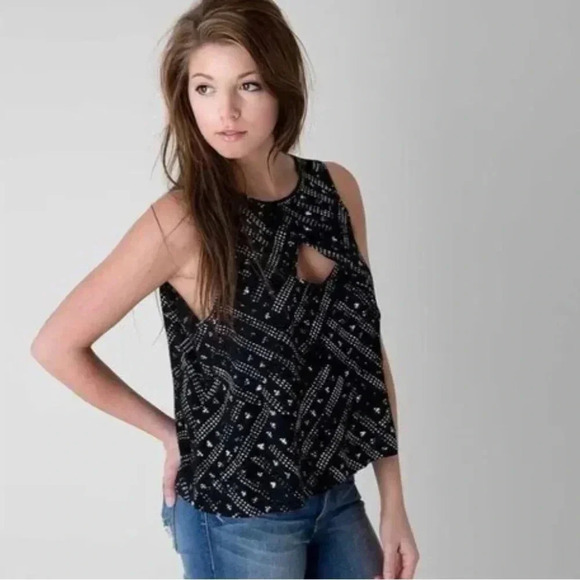 Free People | Crinkle Look Through Sleeveless Tank Top size XS - Picture 1 of 6